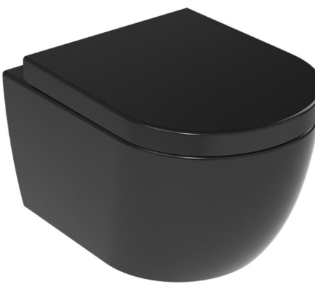 Wc šolja konzolna RIMLESS crna sjaj