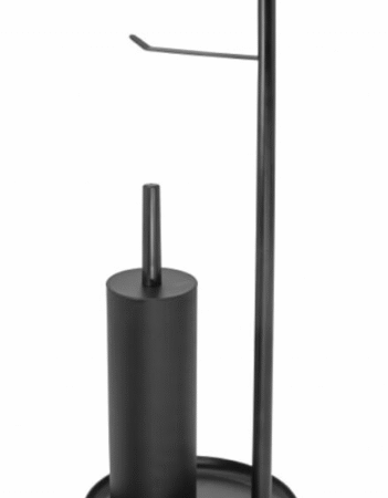 Wc četka sa držačem toalet papira crna TU-03B Minotti